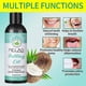 thumbnail image 2 of Aceite de coco orgánico para enjuagar los dientes, enjuague bucal con aceite blanqueador, enjuague bucal blanqueador de dientes natural, aceite de coco y menta para enjuagar los dientes, 2 of 3