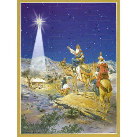 Three Kings Three Wisemen - Three Kings German Advent Calendar Wisemen Christmas Countdown Bible Verses