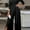 Black, variant on ZOELNIC Women's Elegant One Shoulder Long Sleeves Split Wide Leg Pants Clubwear Party Dressy Jumpsuits, S