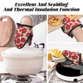 thumbnail image 7 of Pofeuu Rose Flowers Print Thickened Mini Silicone Oven Mitts Heat Resistant, Rubber Oven Mitt Gloves, Finger Pinch Grips, Pot Holder, Silicone Potholder, 7 of 7