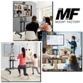 thumbnail image 7 of Mount Factory Rolling TV Stand Mobile TV Cart for 55" - 80" Plasma Screen, LED, LCD, OLED, Curved TV's - Universal Mount with Wheels, 7 of 7