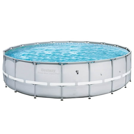 Bestway 18ft x 52in Power Steel Pro Round Frame Above Ground Swimming Pool, (Best Way To Cut Baby Nails)