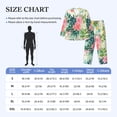 thumbnail image 4 of Sikiie Tropical Flowers Mens Pajama Set, Soft Warm Long Sleeve Sleepwear, Cozy Button-Down Pjs for Men-Small, 4 of 7