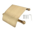 thumbnail image 1 of Portarrollos de papel higiénico de pared con estilo antiguo de acero y cobre, 1 of 8
