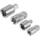 thumbnail image 5 of 4 Uds adaptador de enchufe 1/2 a 3/8 reductores plata vanadio cromo vanadio acero llave adaptador Xemadio YQ-2331, 5 of 6