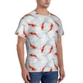thumbnail image 5 of Rocae Koi Fish Corals,Spring Summer for Men's Moisture-Wicking Crew Tee - T-Shirt for Sports, Outdoor Activities, and Casual WearXX-Large, 5 of 9