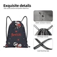 thumbnail image 4 of Goofa The Nightmare Before Christmas Print Drawstring Backpack Bag Sport Gym Sackpack Cinch Bags Drawstring Bags Draw String Sport Bag-Small, 4 of 6