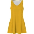 thumbnail image 5 of Women's Casual V Neck Tank Dress Summer Boho Beach Dress with Pockets Loose Flowy A Line Dress Womens Casual Trendy Midi Dresses, 5 of 6