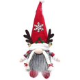 thumbnail image 1 of Muñecas, Decoraciones navideñas Muñecos de Peluche Luminosos con Astas para Fiesta navideña (sin batería) Rojo 1 Piezas, 1 of 5