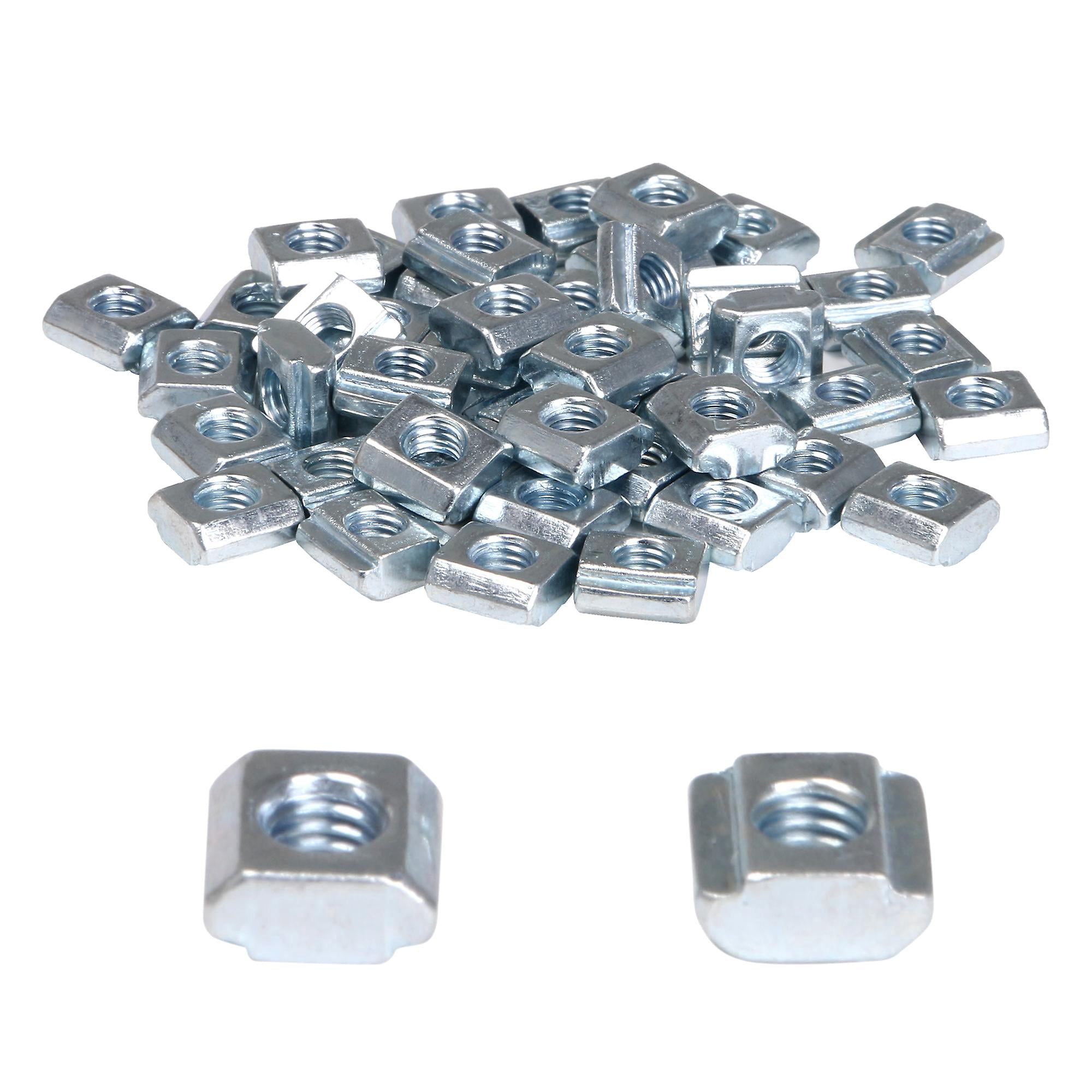 Tuercas T M8 Para Perfil Aluminio 45x45mm - Acero Niquelado, 15 Unidades