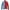 Blue-Red, variant on LZLER Jean Jackets for Men Ripped Color Block Denim Jacket