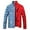 Blue-Red, variant on LZLER Jean Jackets for Men Ripped Color Block Denim Jacket