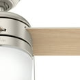 thumbnail image 6 of Hunter - Acumen Indoor Ceiling Fan With Light, 42-inch, Matte Nickel, Modern-style, 3-speed WhisperWind Motor, 59411, for living rooms, bedrooms, home offices, kitchens, 6 of 10