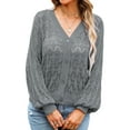 thumbnail image 3 of Hibeli Women Crochet Cut Out Cardigan Button Down Long Sleeve Crop Knit Cardigan, 3 of 5