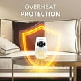 thumbnail image 6 of Aiwa Outlet Plug-in Electric Space Heater, Mini Heater with Adjustable Temperature Control, White, 6 of 7