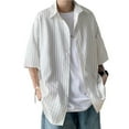 thumbnail image 1 of Men Summer Shirt Match Pants Contrast Color Stylish Color Matching Summer Shirt, 1 of 5