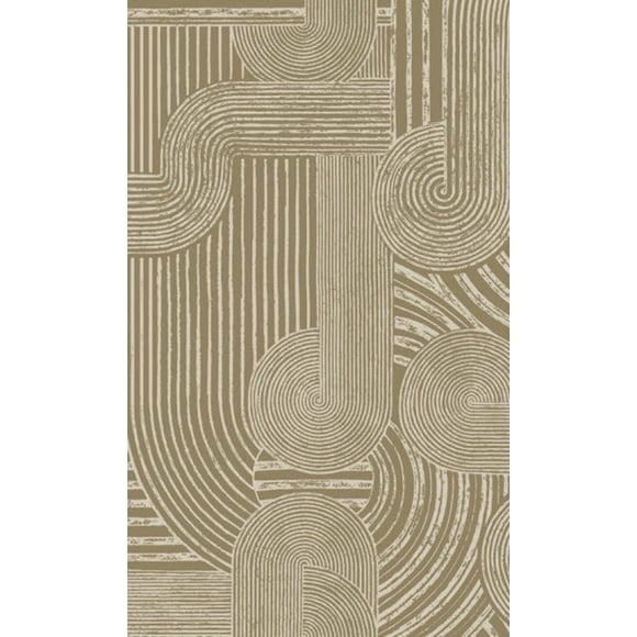 Neutral Intertwined Geometric Bohemian Wallpaper R8425