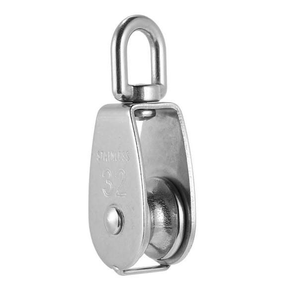 Wire Rope Lift Clothesline Pulley Single M32 Pulleys Wall Stainless Steel