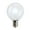 Cool White, variant on Vickerman G50 LED Multi-color Transparent Glass Bulb E17 Nickel Base.