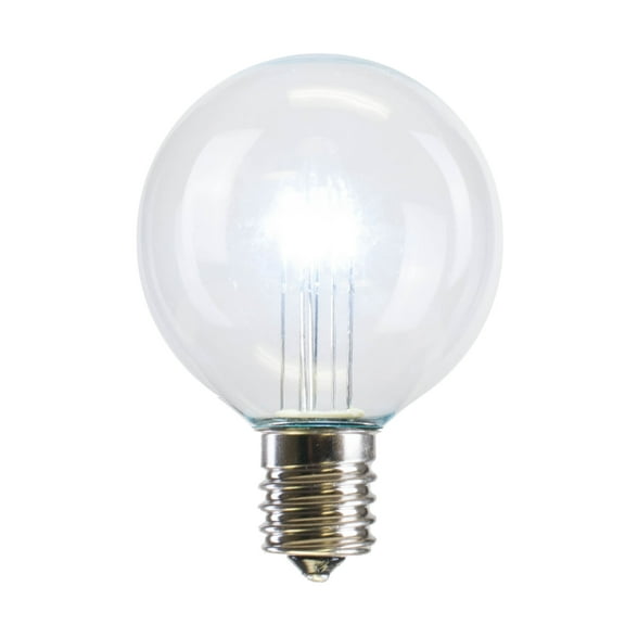 Vickerman G50 Cool White Transparent Glass LED Replacement Bulb