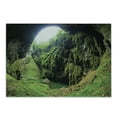 thumbnail image 1 of Natural Cave Cutting Board, Punkevni Cave in Czech Republic European Geological Formation Myst Hole Landscape, Decorative Tempered Glass Cutting and Serving Board, Small Size, Green, by Ambesonne, 1 of 1