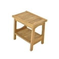 thumbnail image 3 of Grade-A Teak Wood Perth Shower Seat 18" Outdoor Patio Stool Bench, 3 of 4