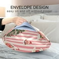 thumbnail image 4 of Yayeee Pillowcase Standard Size Set of 2 Satin Wrinkle Resistant Pillow Case, White Gingerbread Houses, 4 of 8