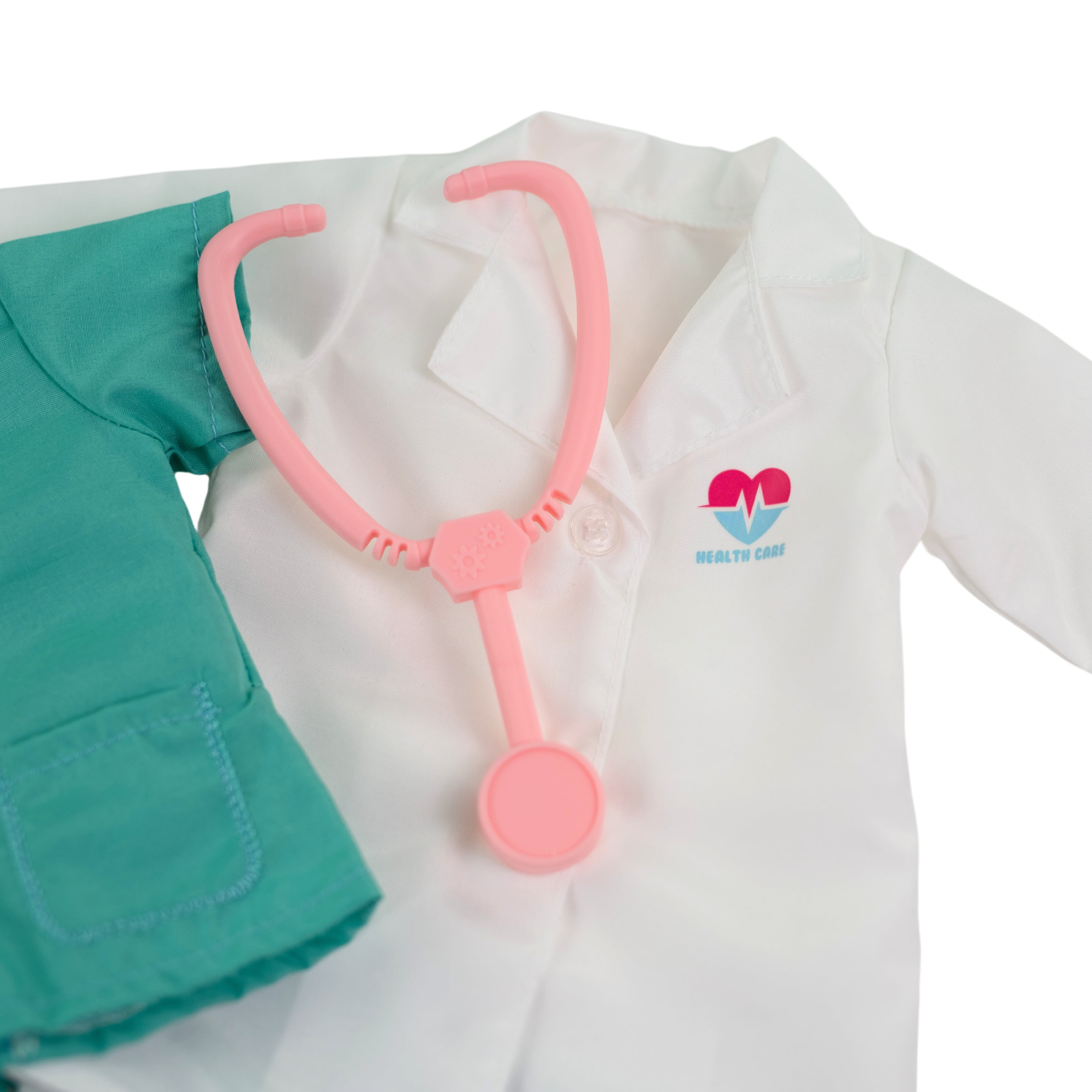 My Life As Doctor Fashion Set for 18-inch Doll, 7 Pieces Included; Blue and White Color
