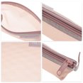 thumbnail image 3 of Unique Bargains 1 Pc Lightweight Three-Dimensional Triangular Mesh Makeup Bag for Vacation Nylon Pink, 3 of 6