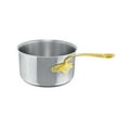 thumbnail image 3 of Mauviel M'Cook B 5-Ply Stainless Steel Sauce Pan With Lid and Brass Handle, 1.8-qt, 3 of 6