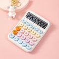 thumbnail image 3 of Mistaha Dopamine Calculator DX-819 with Large Circular Keys, Mechanical Keyboard, 12-Digit Display, Ideal for Office, Accounting, and Student Use - Moonlight White, 3 of 6