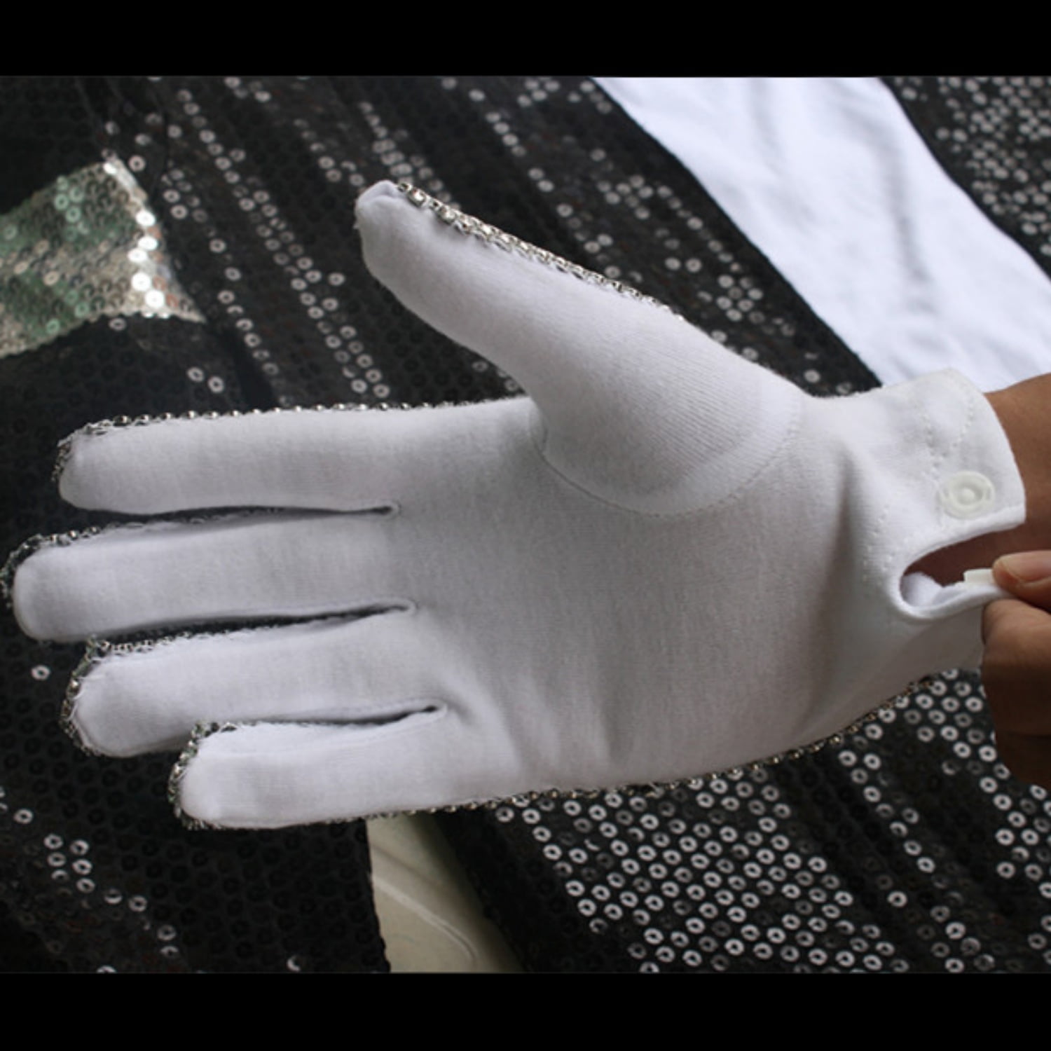 Coplay Role-player Billie Jean Jacket Glove for Show Performance Party Michael's Celebrity Birthday
