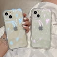 thumbnail image 4 of Transparent Bubbles Shape Curly capa for iPhone 13 14 12 Pro Max 11 12ProMax 15 Plus Case Glitter Shockproof Bumper Cover Soft, 4 of 5