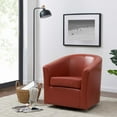 thumbnail image 3 of Hayden Swivel Bonded Leather Tub Chair, Multiple Colors, 3 of 6