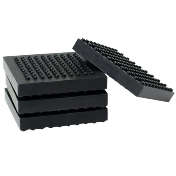 4Pcs High Density Rubber Exercise Equipment Mat for Hardwood Floors