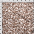 thumbnail image 4 of oneOone Velvet Brown Fabric Leaf Sewing Craft Projects Fabric Prints By Yard 58 Inch Wide, 4 of 4