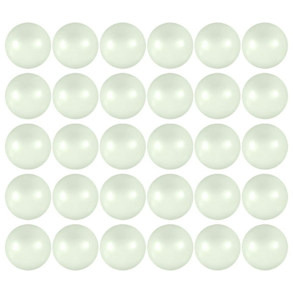 30PCS Solar Luminous Stone Beads - 6mm Glow-in-Dark Resin Beads for DIY Bracelet/Necklace/Home Wedding Decor