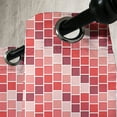 thumbnail image 3 of Ambesonne Colorful Grommet Curtain, Tile Rectangle Square, 50" x 84", Coral Rose Dried Rose, 3 of 6