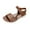 Brown, variant on Xfvqtps Hook and Loop Sandals for Women Open Toe Buckle Decor Thick Soft Sole Breathable Comfortable Walking Hook and Loop Sandals Beige