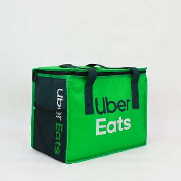 Uber Eats Thermal Foil Nylon Insulated Tote Bag, Black