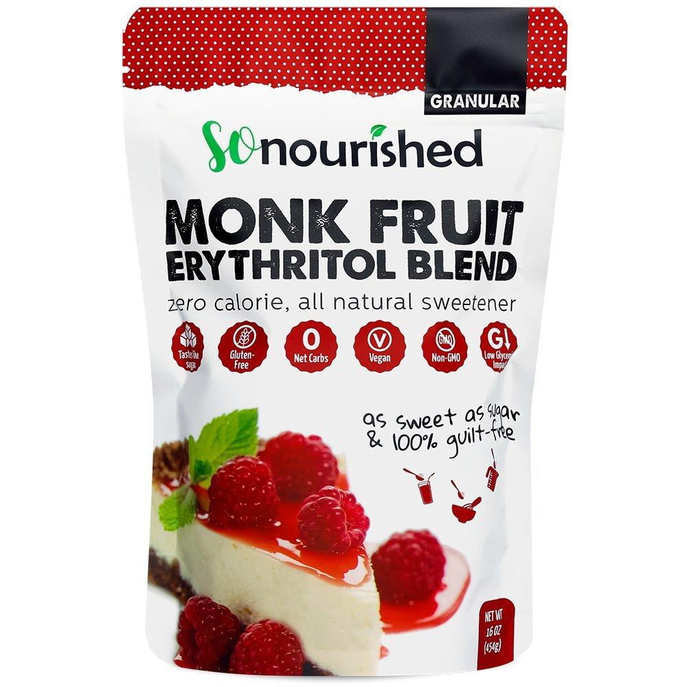 Granular Monk Fruit Sweetener with Erythritol (1 lb / 16 oz) Perfect for Diabetics and Low Granular Monk Fruit Sweetener with Erythritol (1 lb / 16 oz) Perfect for Diabetics and Low