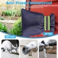thumbnail image 4 of 2Pack Outdoor Faucet Covers for Winter - Pro 6.7"W x 8.3"H Outdoor Water Faucet Covers Socks for Winter Freeze Protection Pipe Insulation Reusable Waterproof Insulated Spigot backflow Cover,Blue, 4 of 17