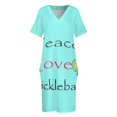 thumbnail image 4 of Camiseta de Pickleball Paz amor pickle divertido Pickleball Pickleball vintage Diseños de Pickleball Vestido de bolsillo suelto, 4 of 7