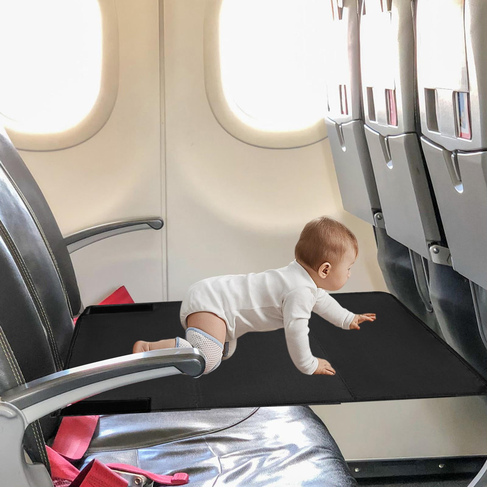 Airplane Seat Extender Compact Foot Rest Hammock Airplane Travel Accessories Black Walmart
