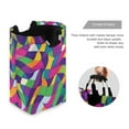thumbnail image 3 of Yayeee Freestanding Laundry Hamper with Handle Collapsible Large Storage Basket for Clothes, Colorful Plaid, 3 of 7