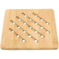 thumbnail image 4 of Tapete aislante para mesa de 15cm, tapete de bambú hueco cuadrado, 1 unidad, 4 of 5