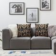 thumbnail image 2 of nygtbtfer  Pillow Covers Rusted Black Home is Our Happy Place Quotes Decor Housewarming Gifts Rectangular Decorative Cushion Cover PL White, 2 of 7