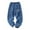 zb-Dark Blue, variant on breaise Summer Girls Jeans Pull on Elastic Waist Pants Lightweight Straight Leg Pants Loose Fit Elastic Waistband Casual Jeans