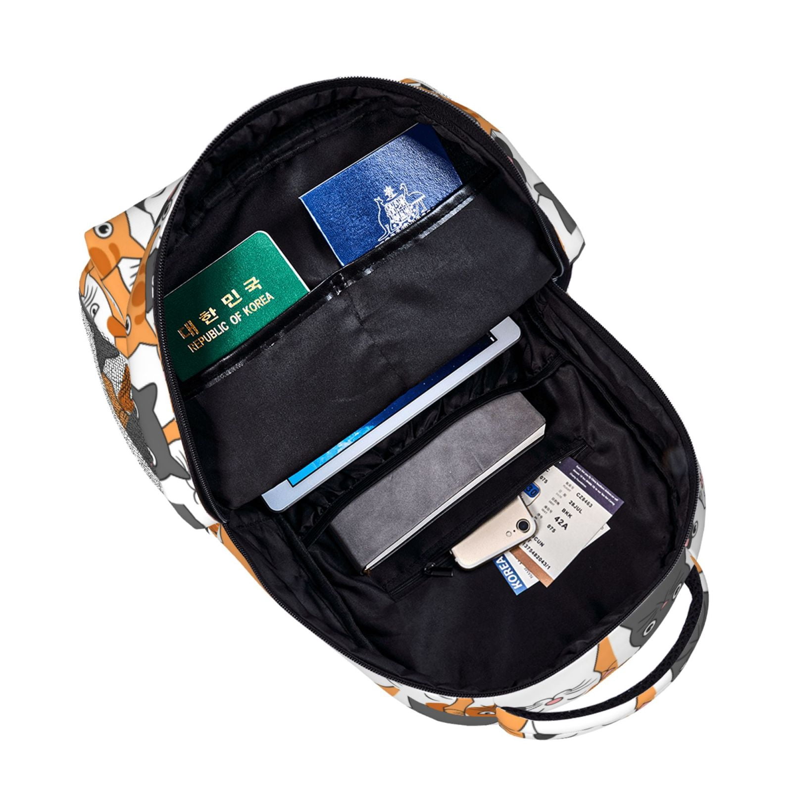 Xecao Funny Cats Travel Backpack: A spacious, stylish computer backpack ideal for men and women, perfect for college, school, or daily travels