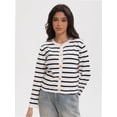 thumbnail image 4 of Women's Winter Cardigan Sweaters Button Down Open Front Long Sleeve Cardigans Shirt Trendy Outerwear, 4 of 6